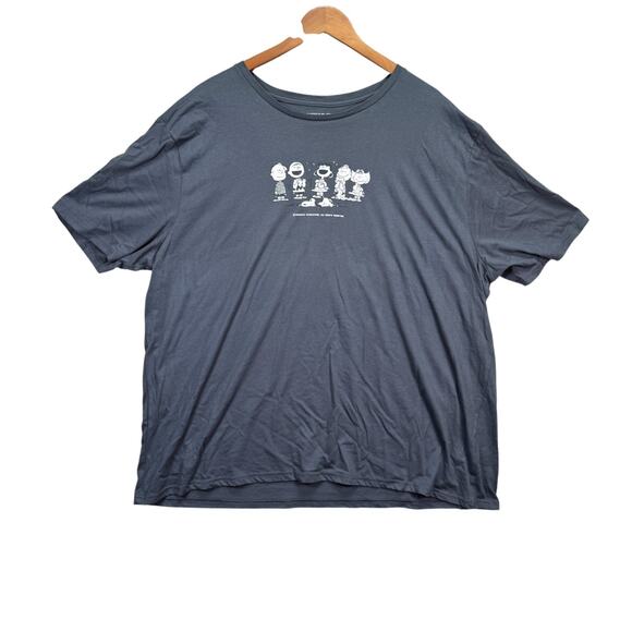 Peanuts Worldwide X Hybrid Snoopy Charlie Brown Cheer Up Your Friends Gray 2XL - Picture 1 of 5
